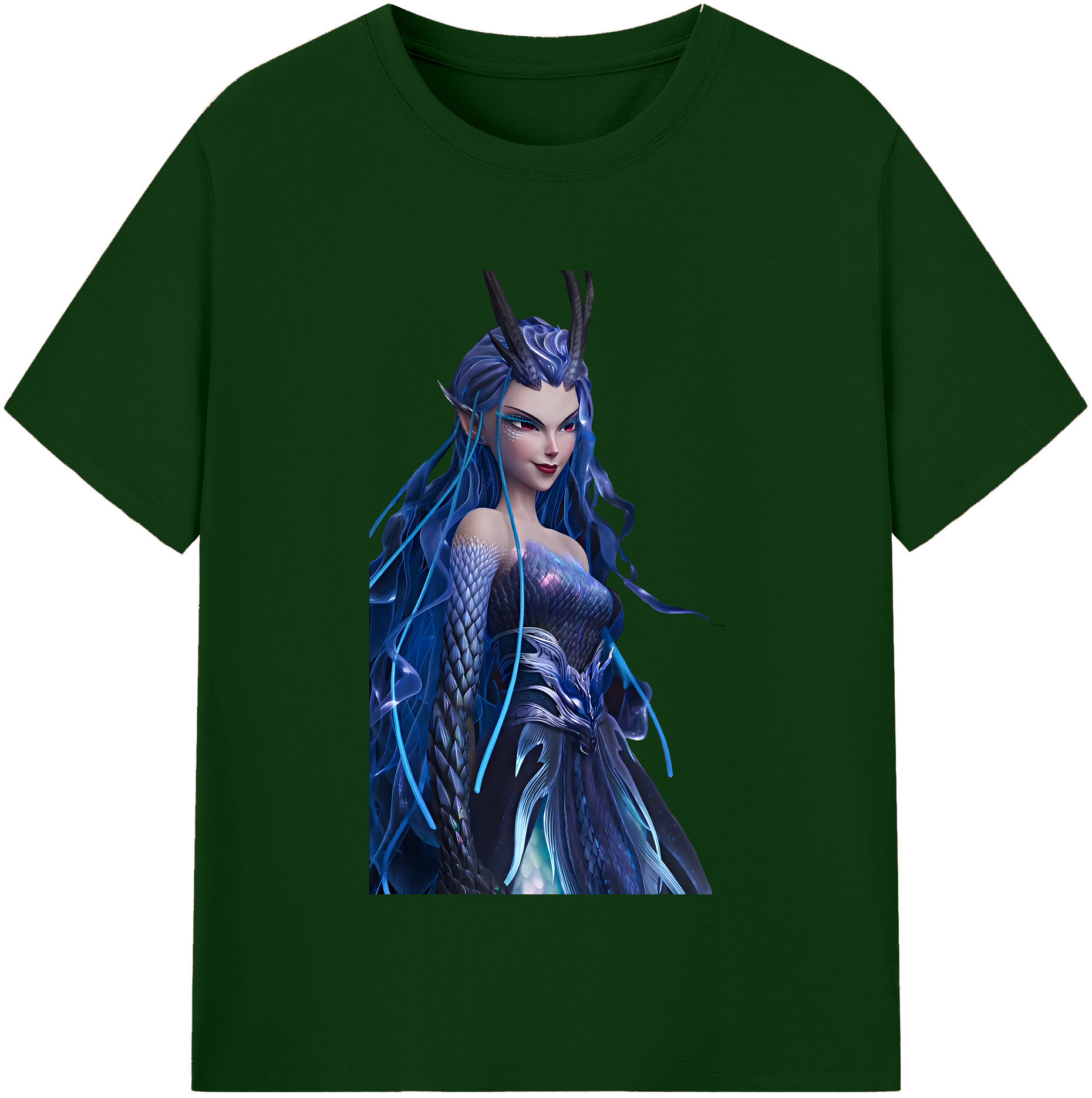（画像用） Ne Zha 2 ナタ 魔童の大暴れ 綿100％半袖Tシャツ（フロントプリント）